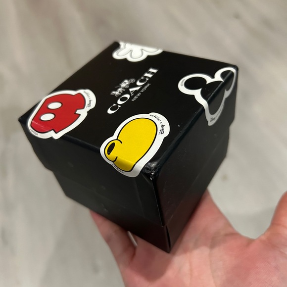 NEW | Authentic Coach X Disney Mickey Mouse Watch | Black Leather - Picture 8 of 10